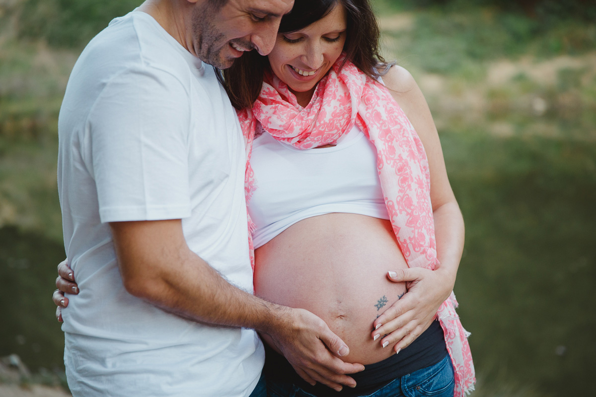 Fotografía embarazo pantà vallvidrera