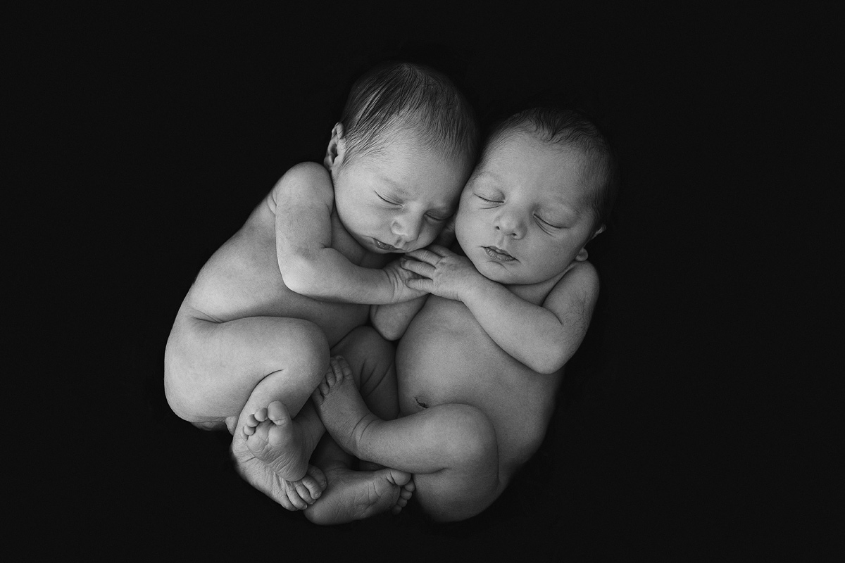 Fotografía recién nacidos gemelos en Barcelona