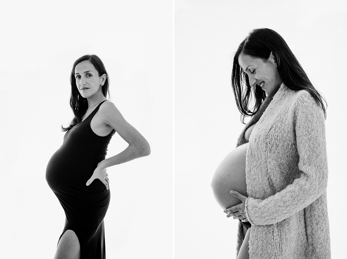 Fotografía embarazo de gemelos